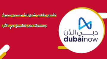 تقديم طلب شهادة حسن سيرة وسلوك عبر تطبيق دبي الآن
