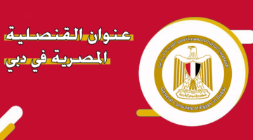 عنوان القنصلية المصرية في دبي